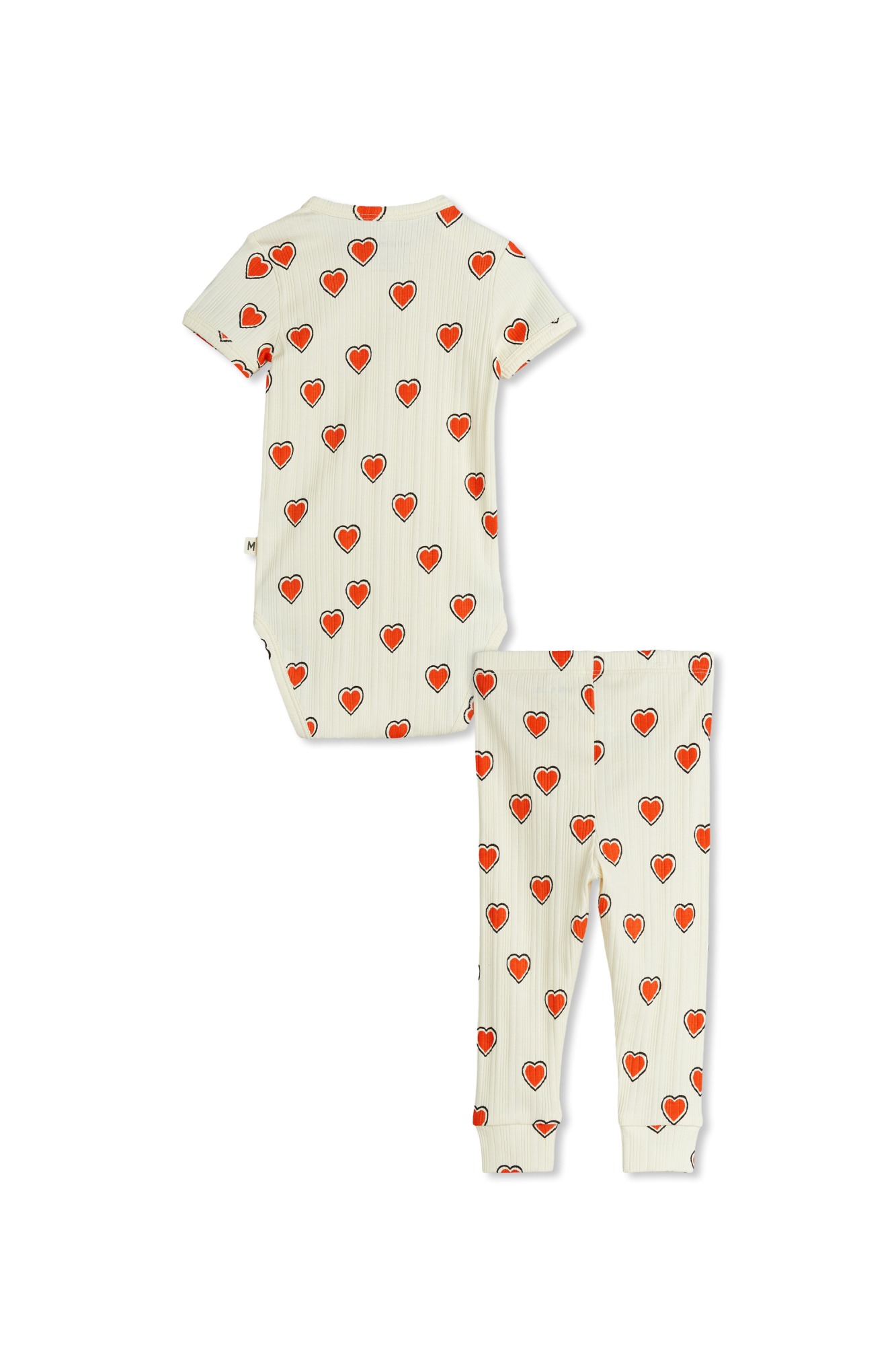 Mini Rodini Set: Bodysuit And Leggings, Unisex, Cream