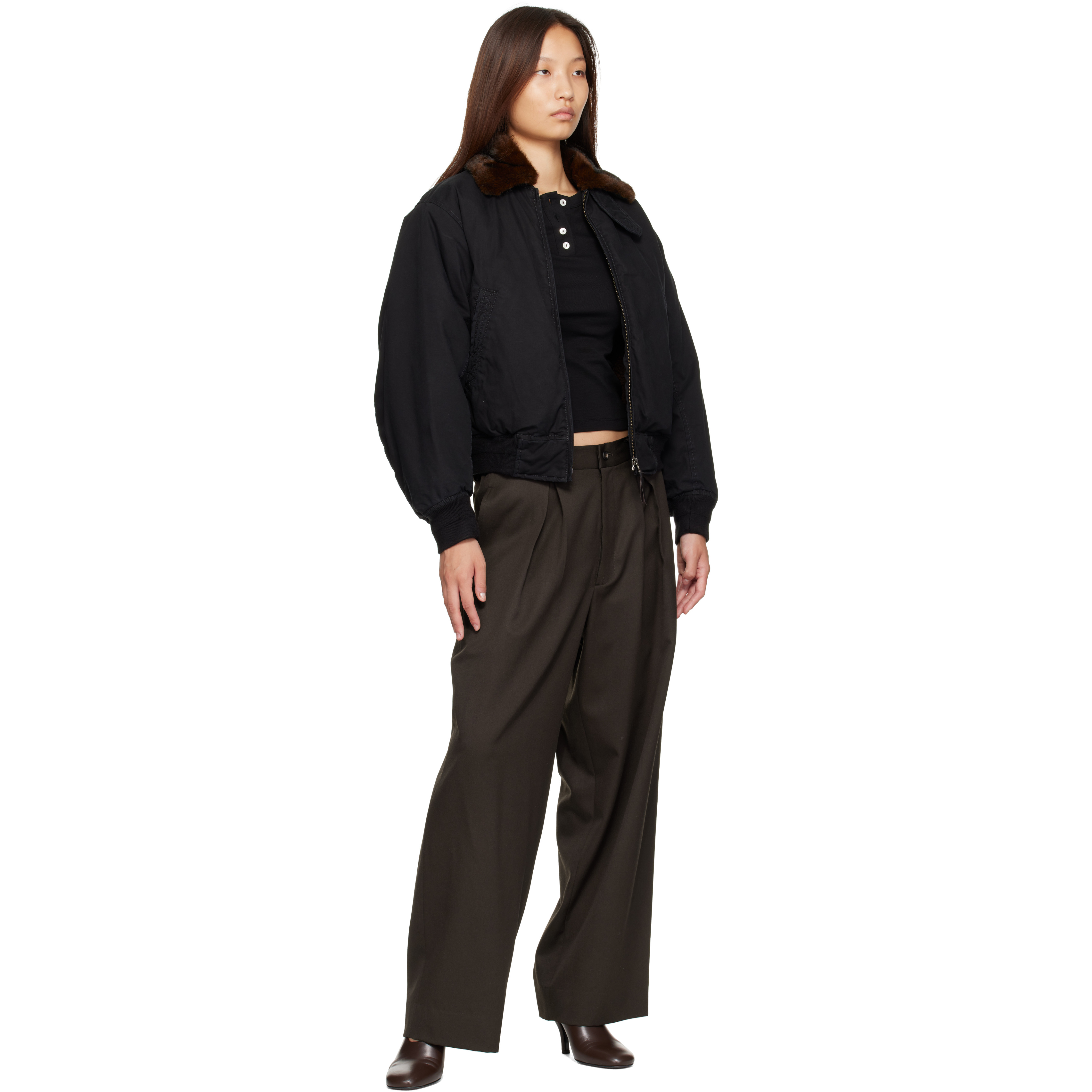 Black Maison Pilot Jacket
