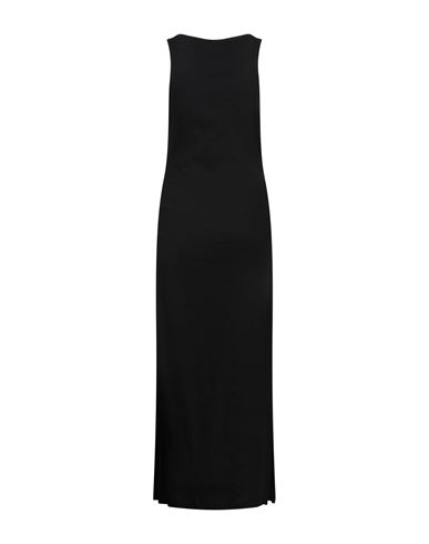 Ganni Woman Maxi dress Black Size S Organic cotton, Elastane