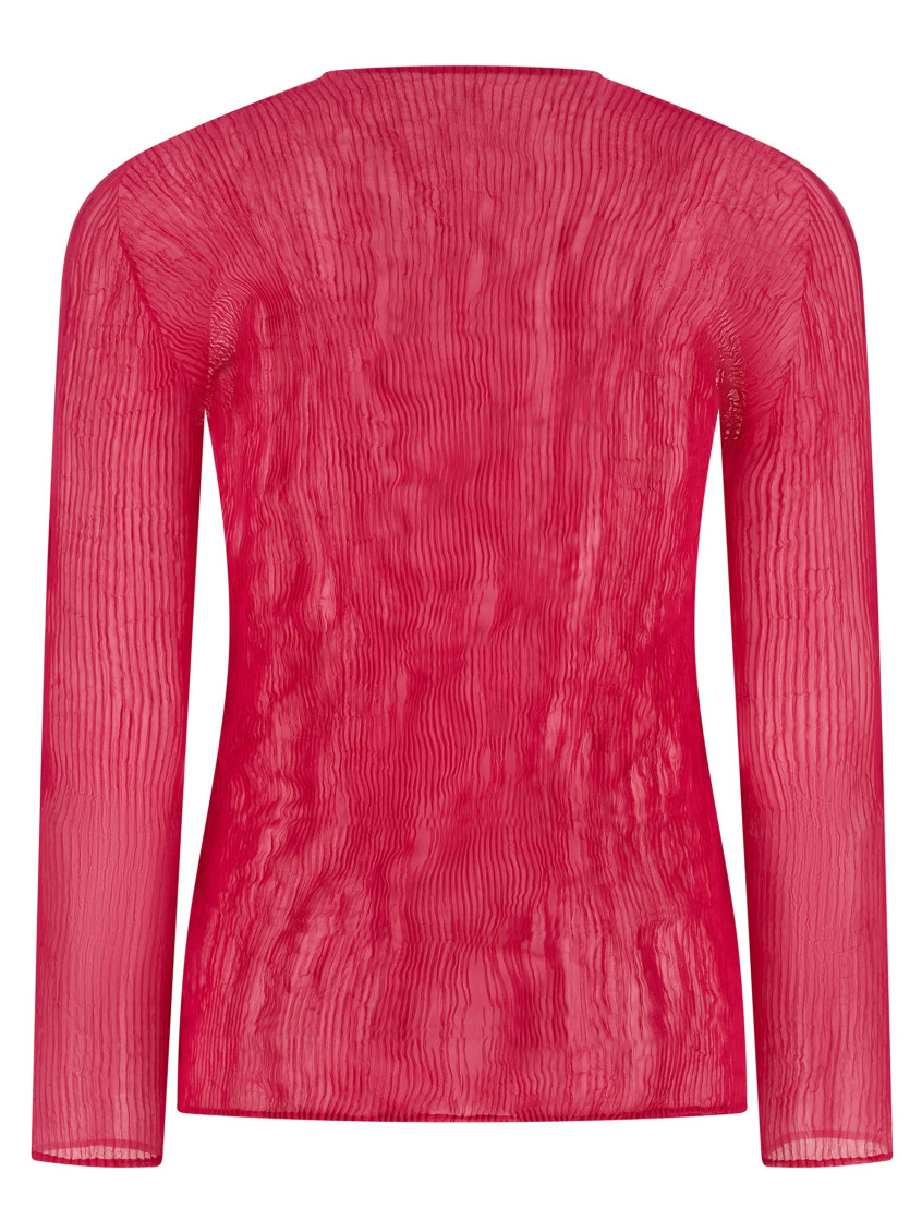 Chiffon Twist 1 Tops Fuchsia