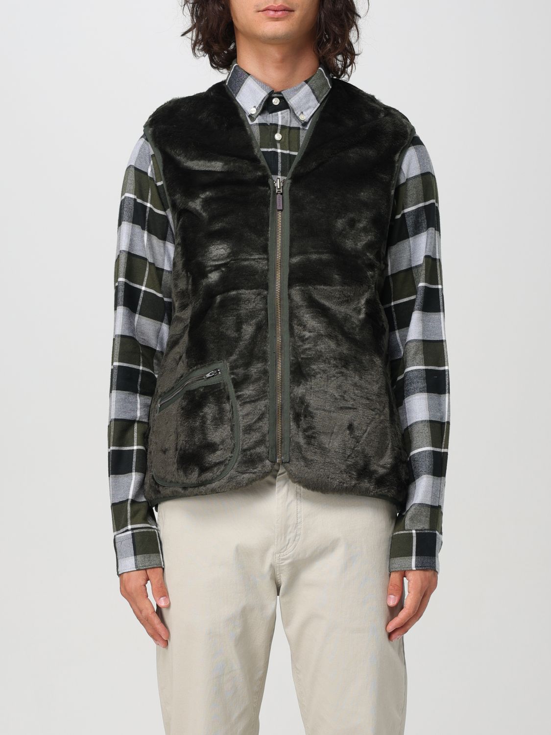 Suit Vest Men color Green