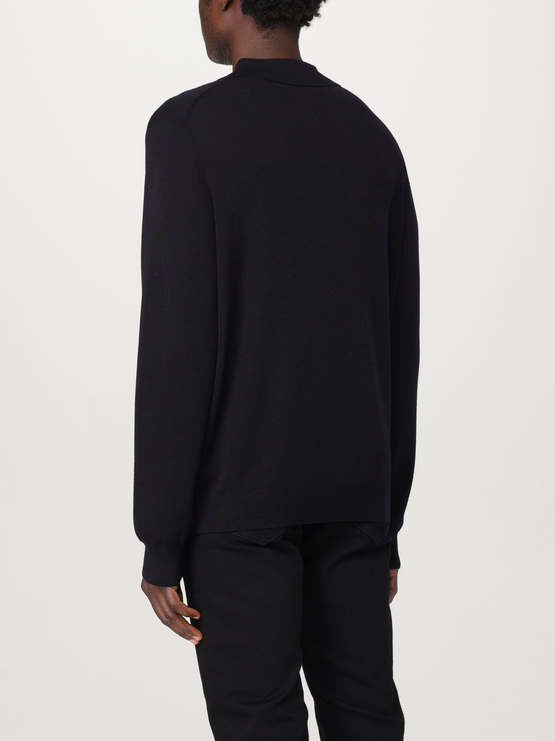 Knitted polo shirt - Blue
