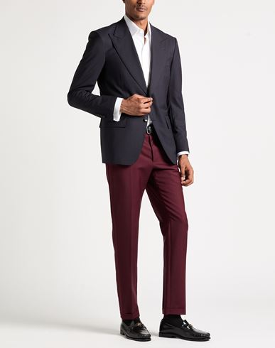 Man Blazer Midnight blue Size 42 Wool, Elastane