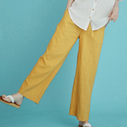 Wide Long Pants Mustard 232501SMS 