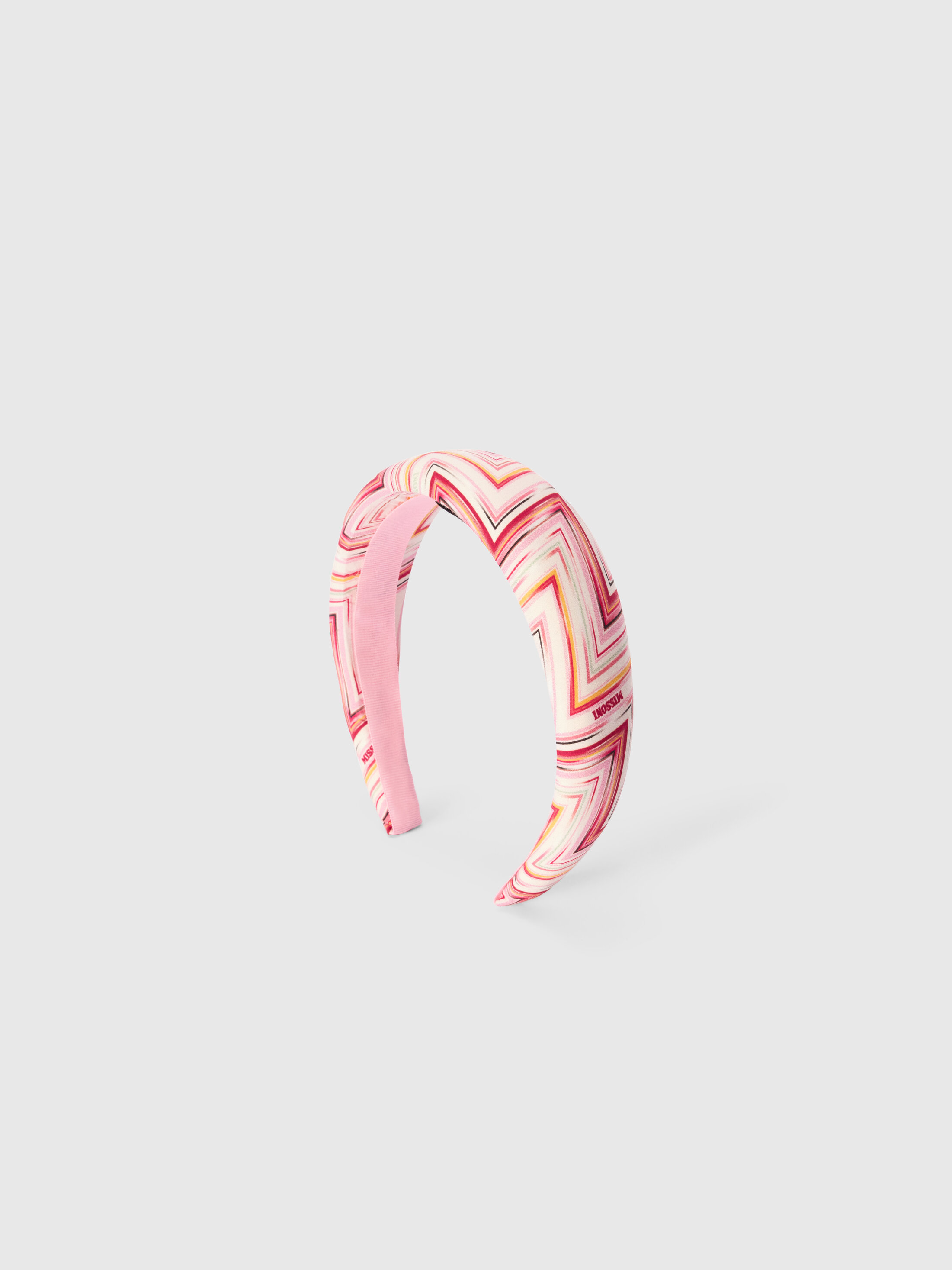 Missoni - Pure cotton headband with zig zag print, Girl, White, : UNIC