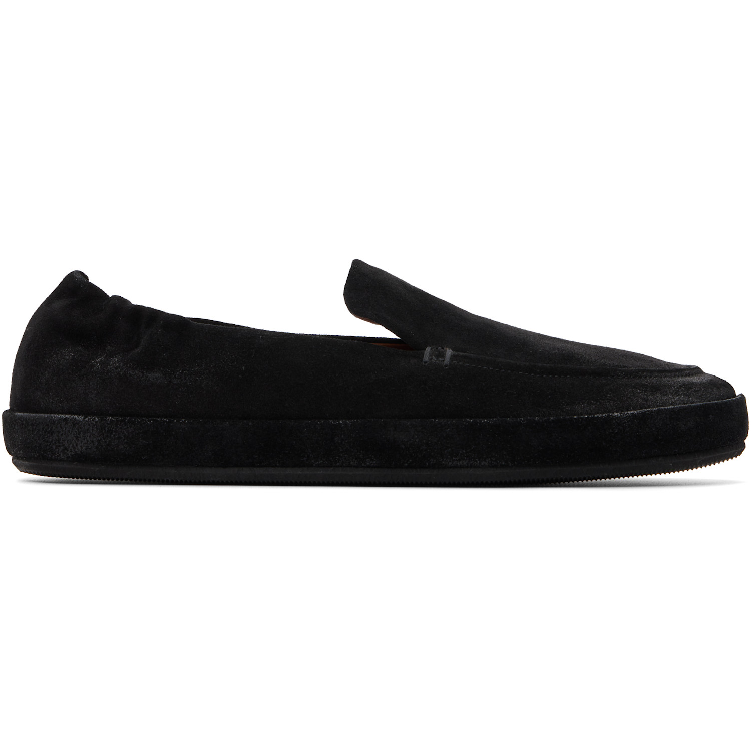 Black Scatopelle Suede Loafers