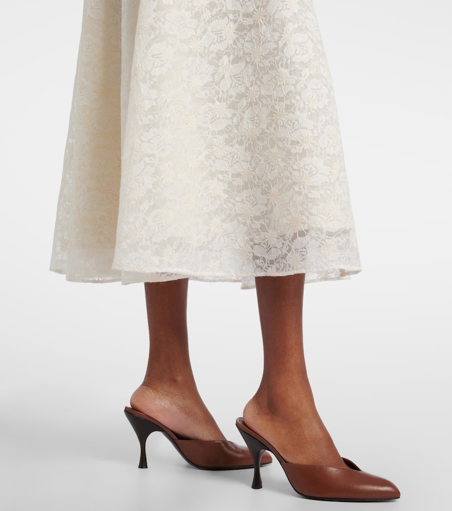 Avena embroidered midi skirt
