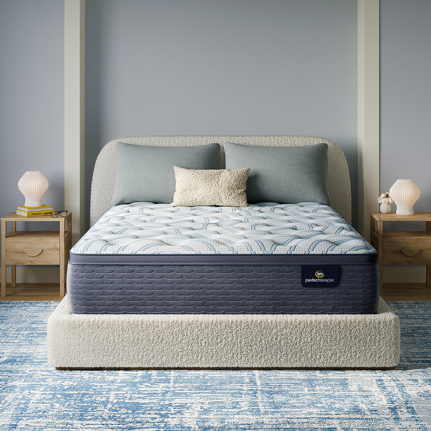 Perfect Sleeper Delfino Nights Firm Pillow Top Mattress King Set:- Full