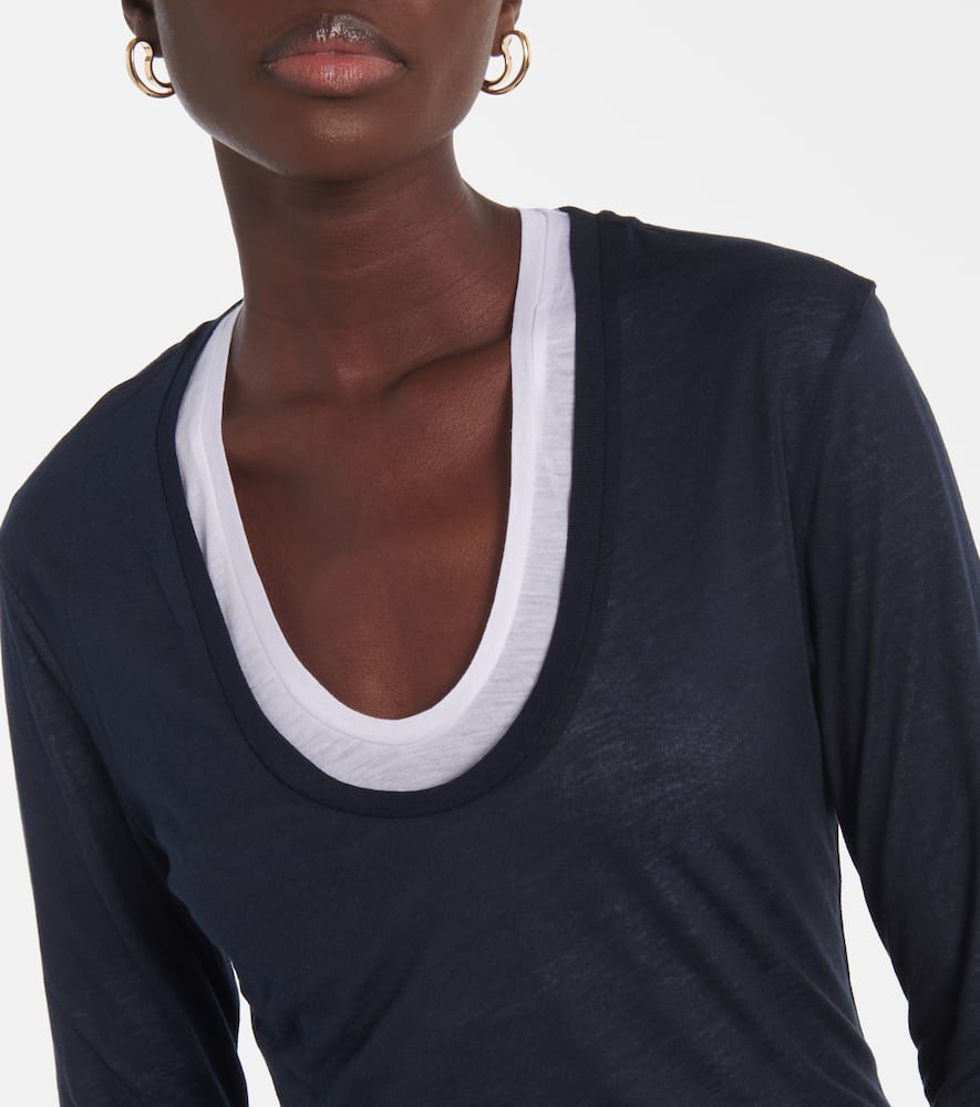 Layer Love layered jersey T-shirt