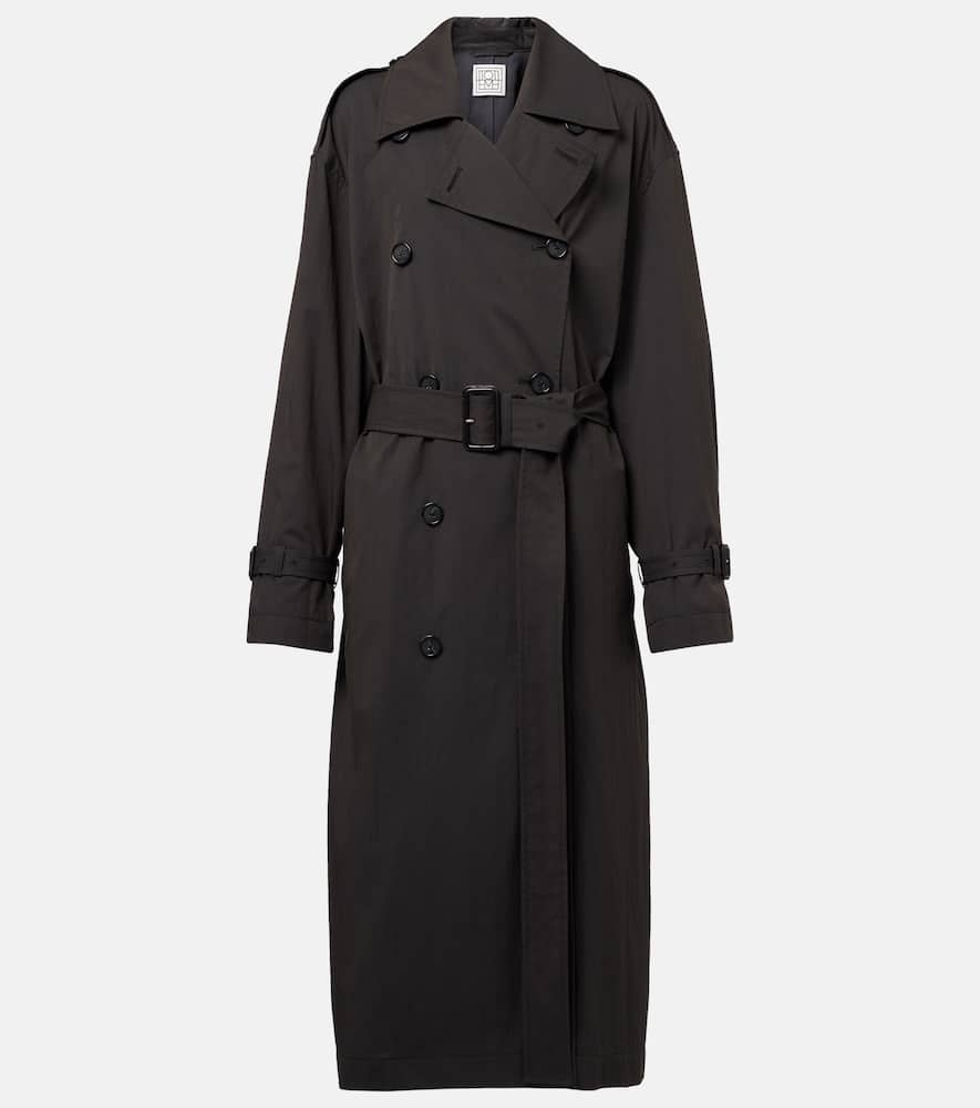 Cotton-blend trench coat