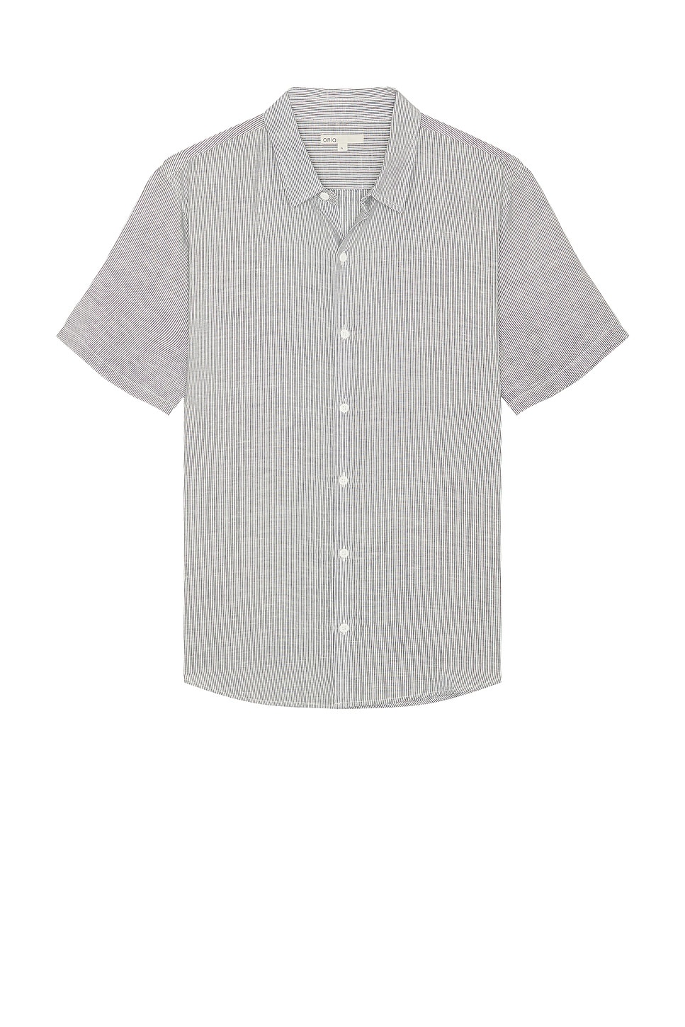 Onia Jack Air Linen Shirt in Grey. -  XL/1X also in L