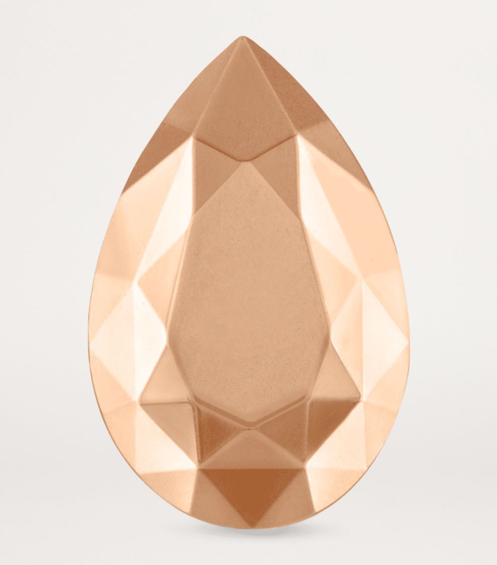 Faceted Pear Single Stud Earring (9Mm)