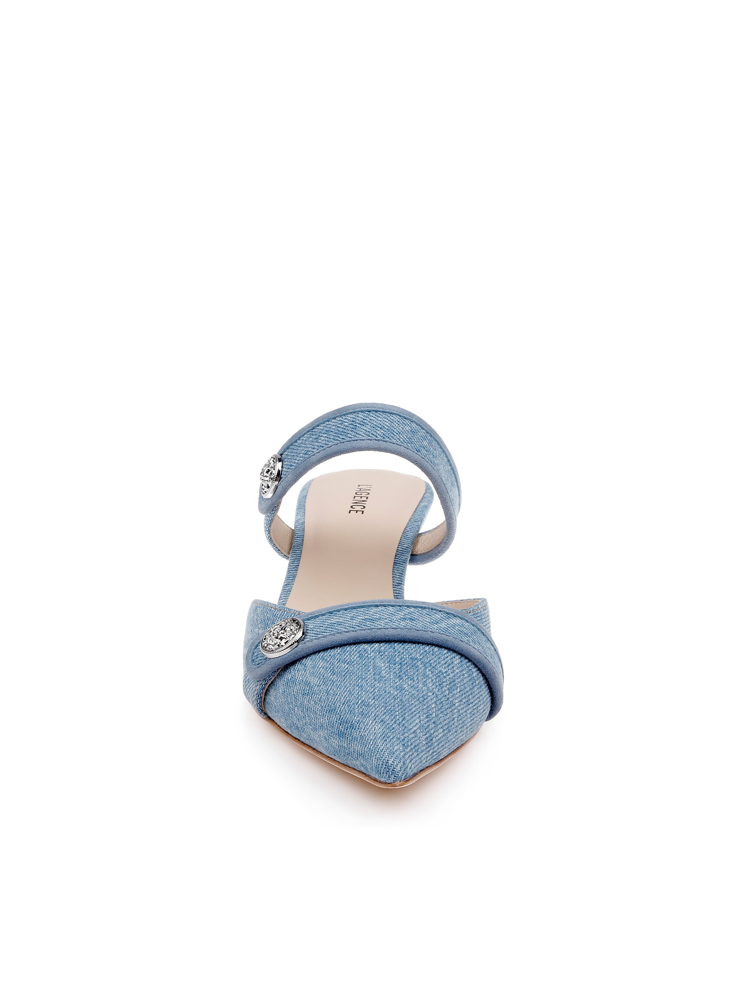 Gilliane Denim Mule In Light Denim