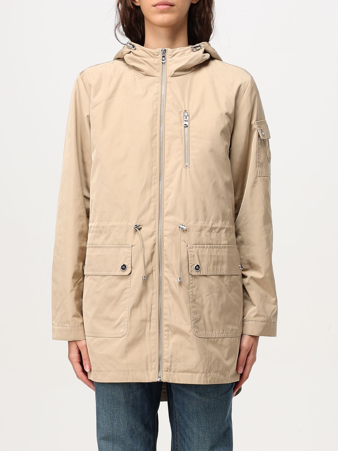 Coat Woman color Leather