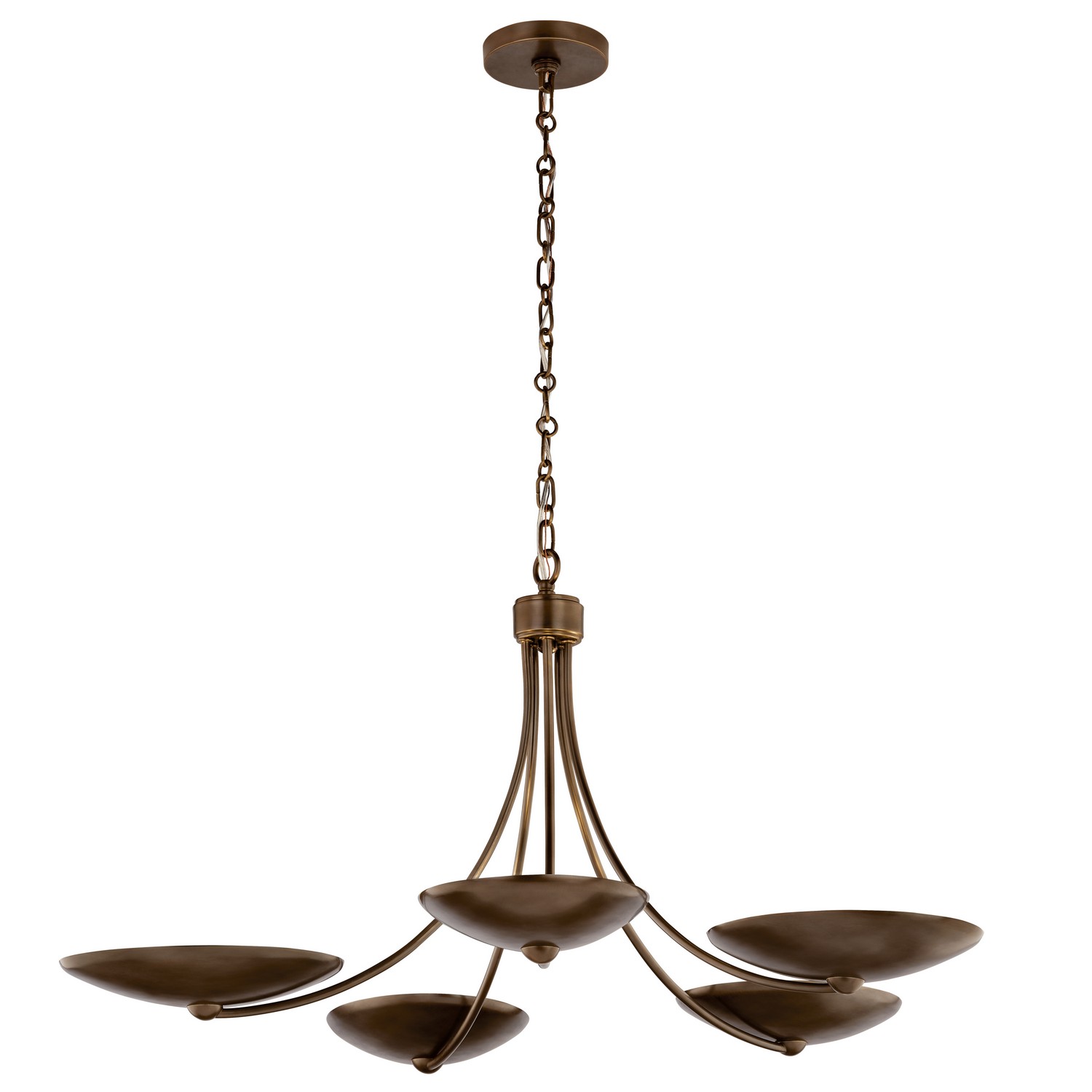 Lacquered Brass Chandelier from the Palmela Collection