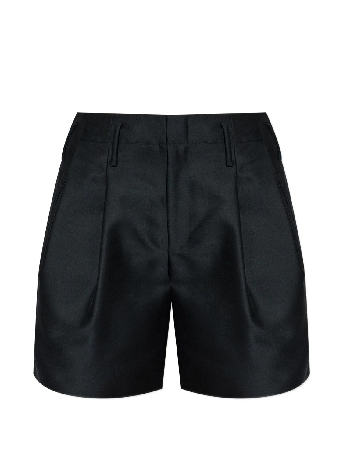 Tailored Short in Virgin Wool and Silk