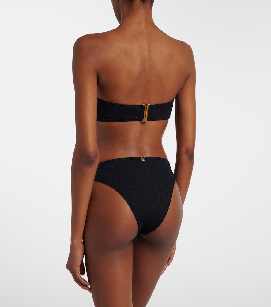 Nika embellished bandeau bikini top