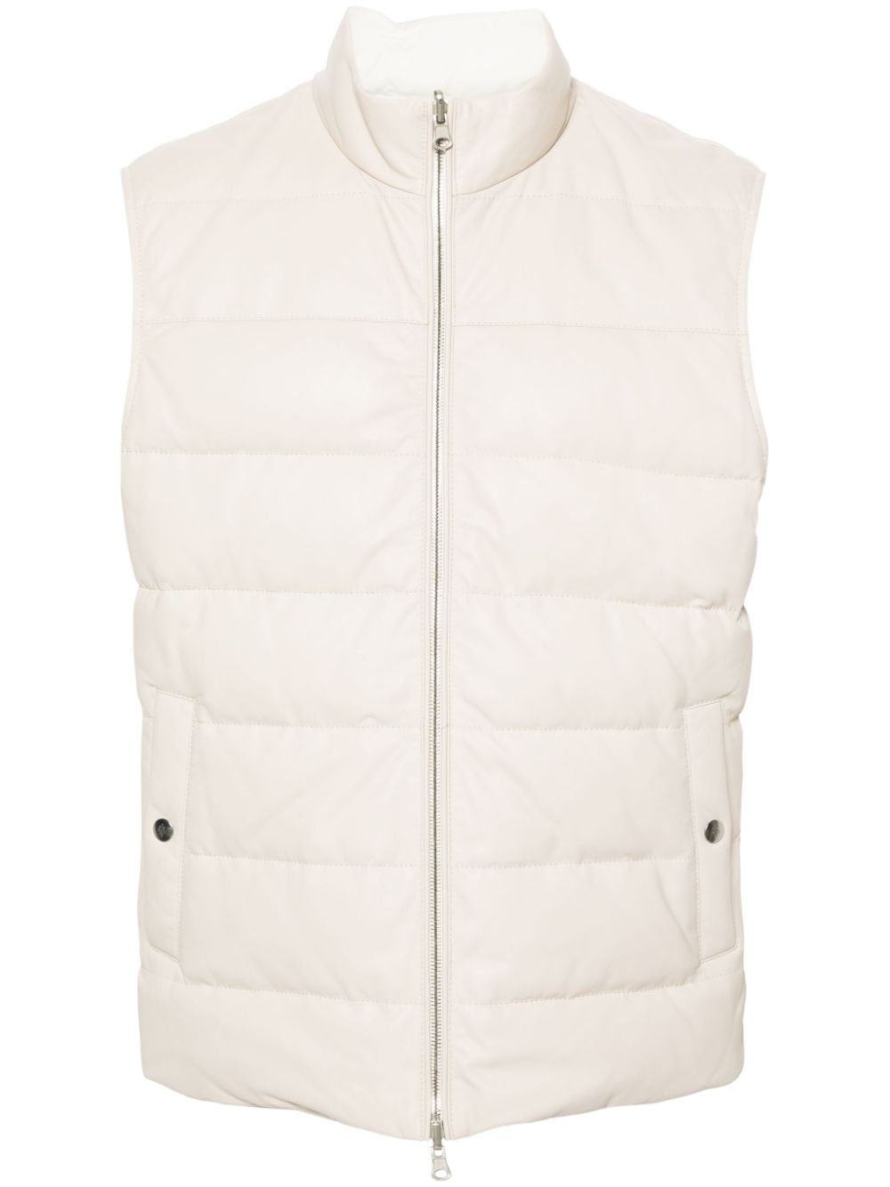 Reversible padded gilet - Neutrals