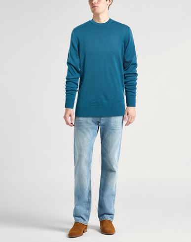 Man Sweater Deep teal Size S Virgin Wool