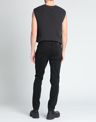 Nostrasantissima Man Jeans Black Size 30 Cotton, Elastane
