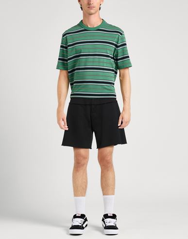 Man Shorts & Bermuda Shorts Black Size L Cotton, Elastane