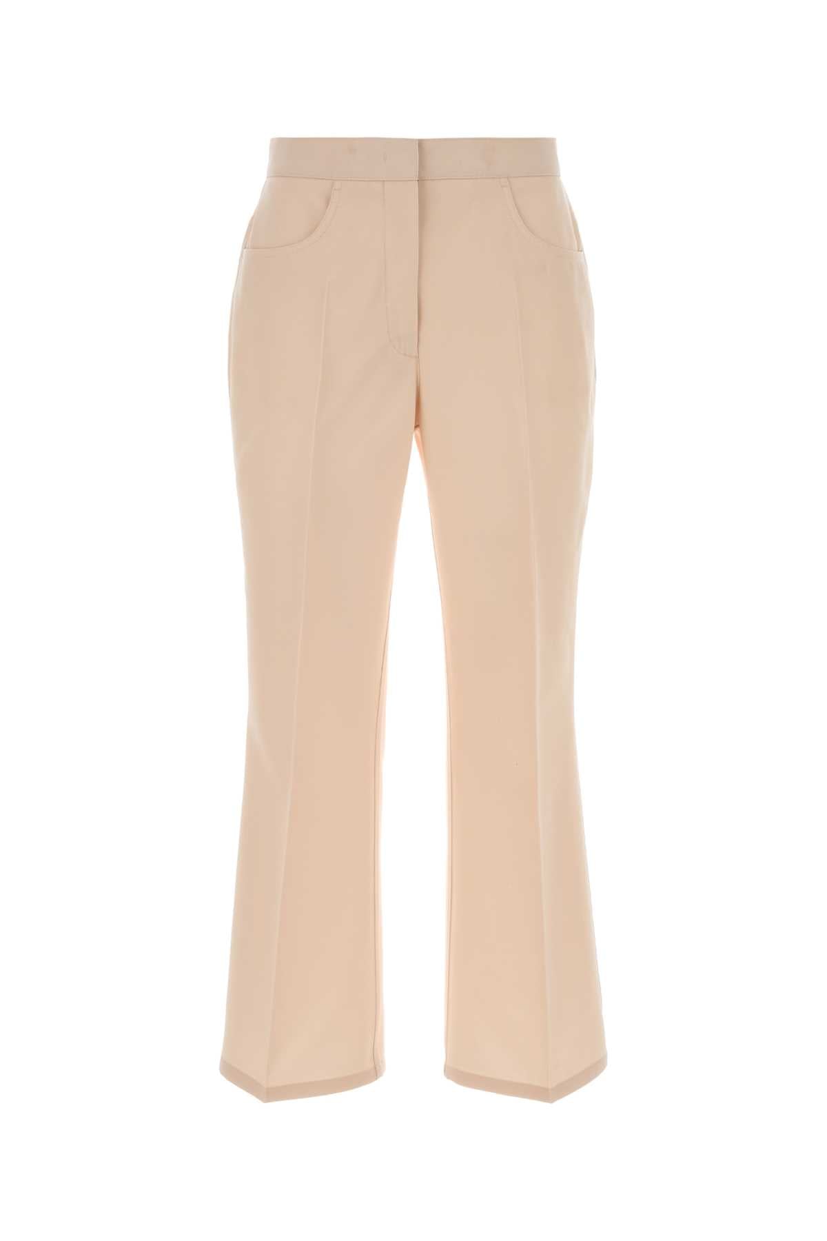Wool Trousers — Beige