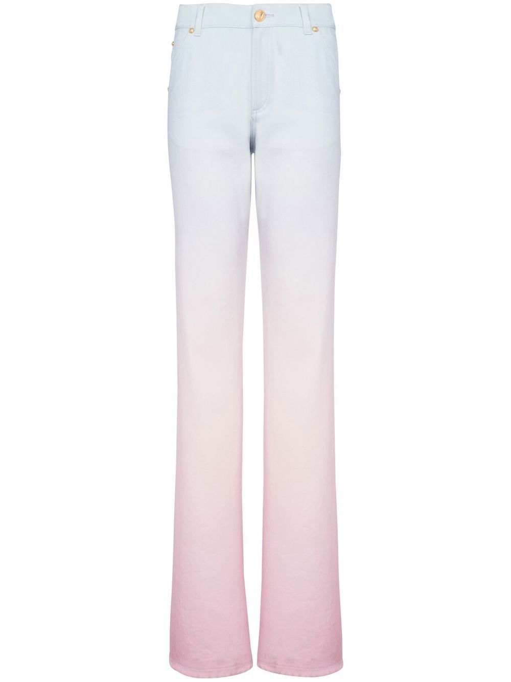 X Evian gradient denim loose jeans - Pink