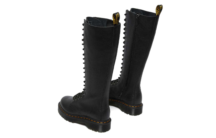 (WMNS) 1B60 Bex Pisa Leather Knee High Boots 'Black Pisa'