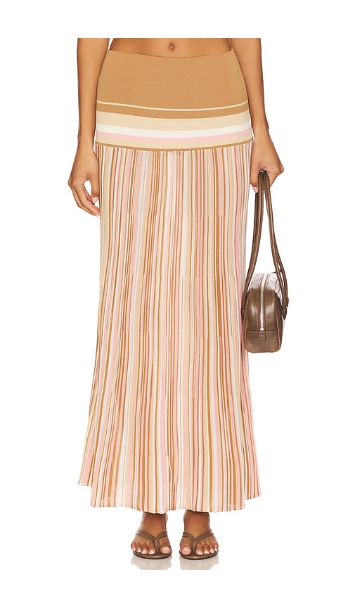 FAITHFULL THE BRAND Citara Skirt in Tan. -  XL also in L, M