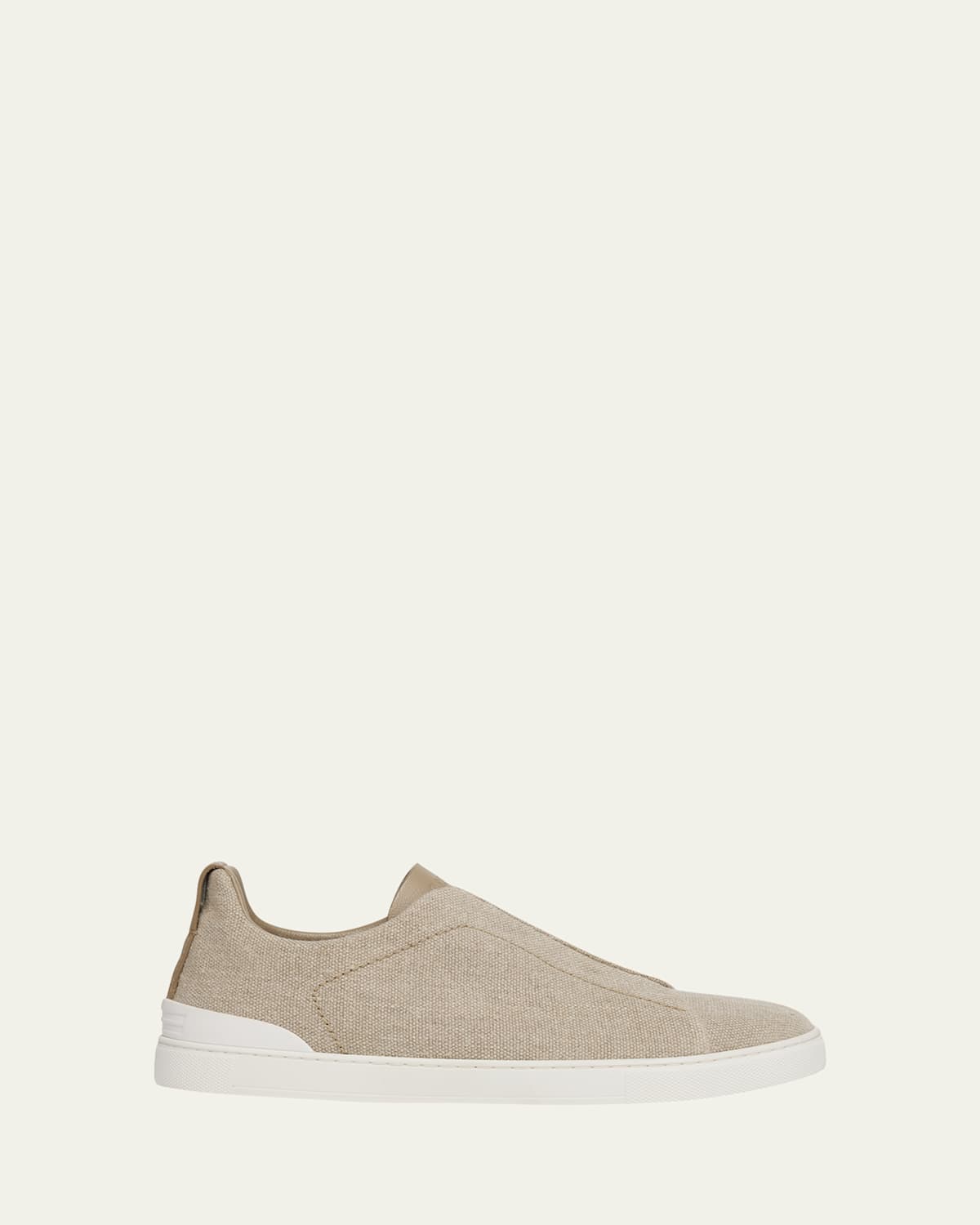 Men's Triple Stitch Linen Slip-On Sneakers