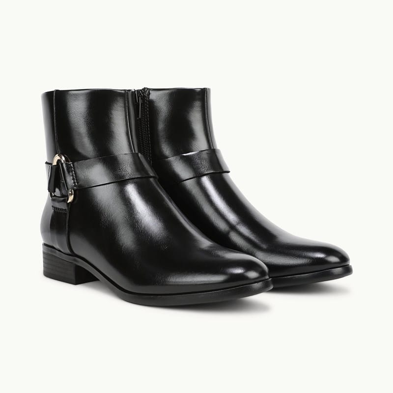 Stride Simona Ankle Boot Black Patent Leather