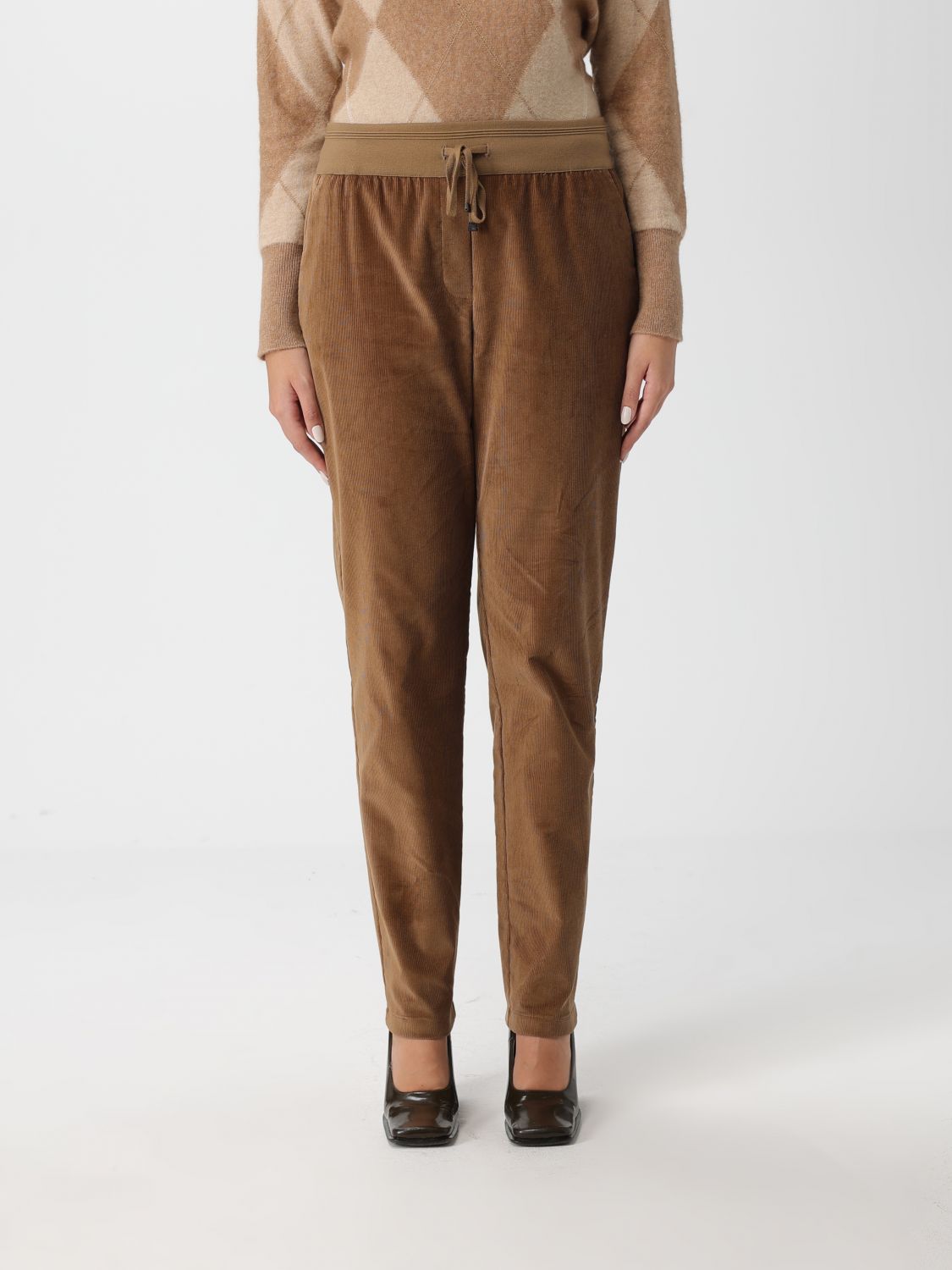 Pants Woman color Brown