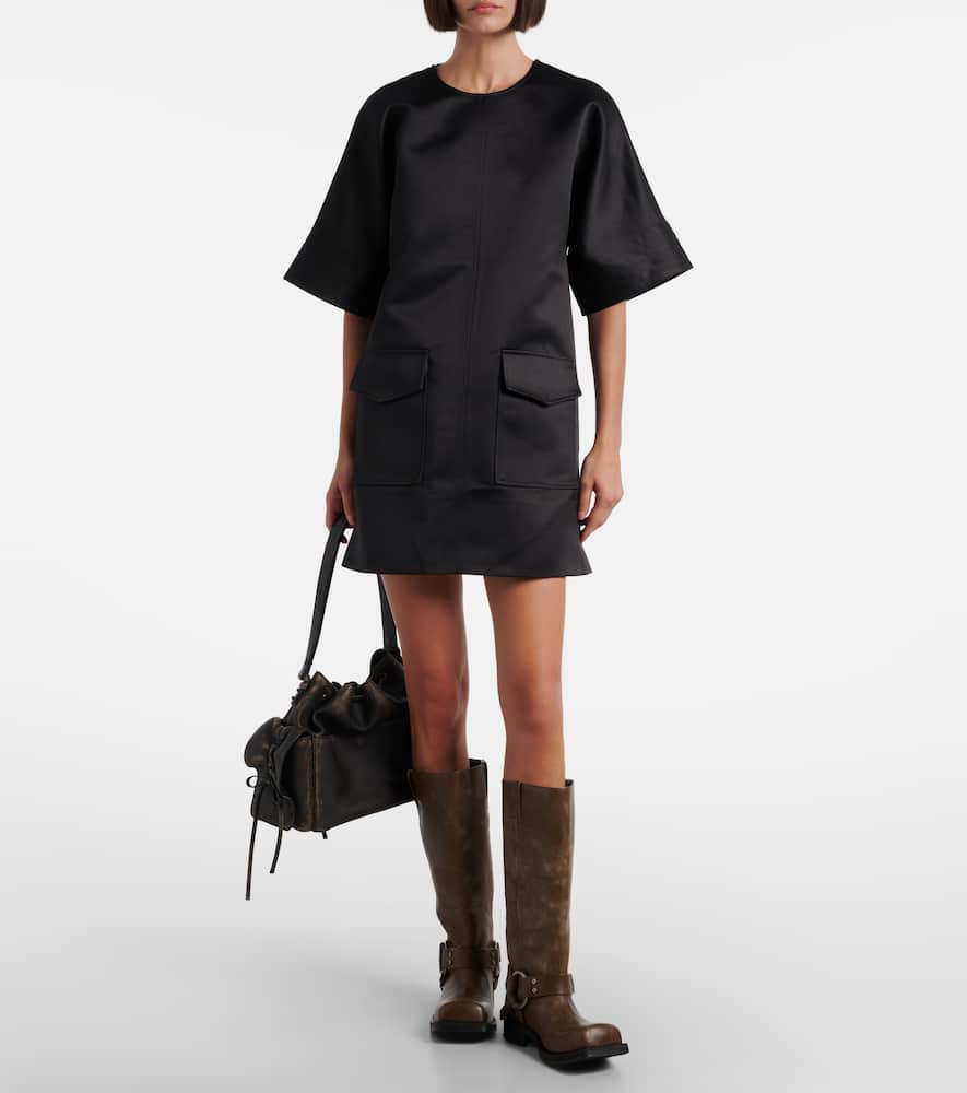 Open-back minidress