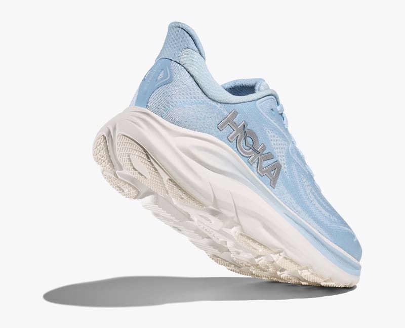 HOKA Women's Clifton 10 Shoes in Glacier Blue/Silver
