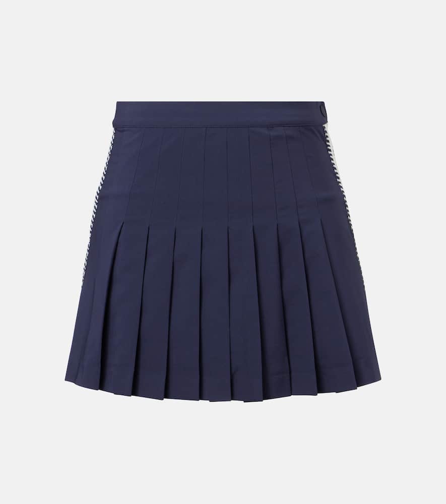 Pleated twill tennis skirt