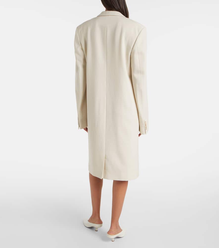 Evelyn double-breasted wool coat