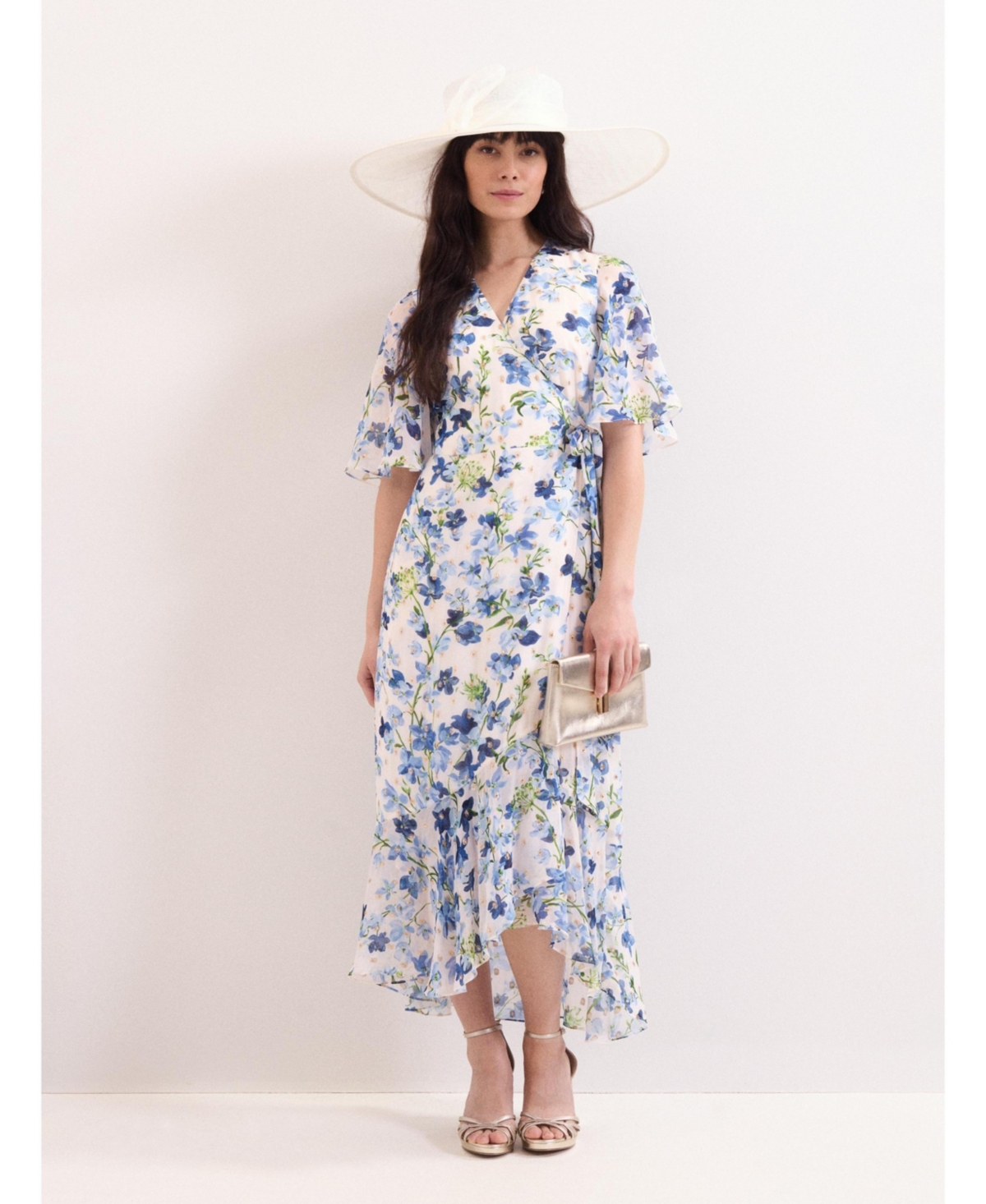 Women's Juliette Midi Wrap Dress - White