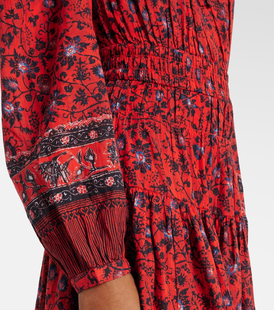 Ulla Johnson Mona floral cotton-blend midi dress