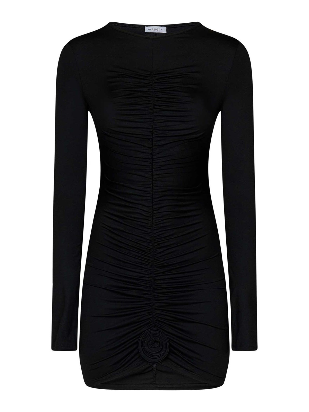 Long-Sleeved Black Minidress