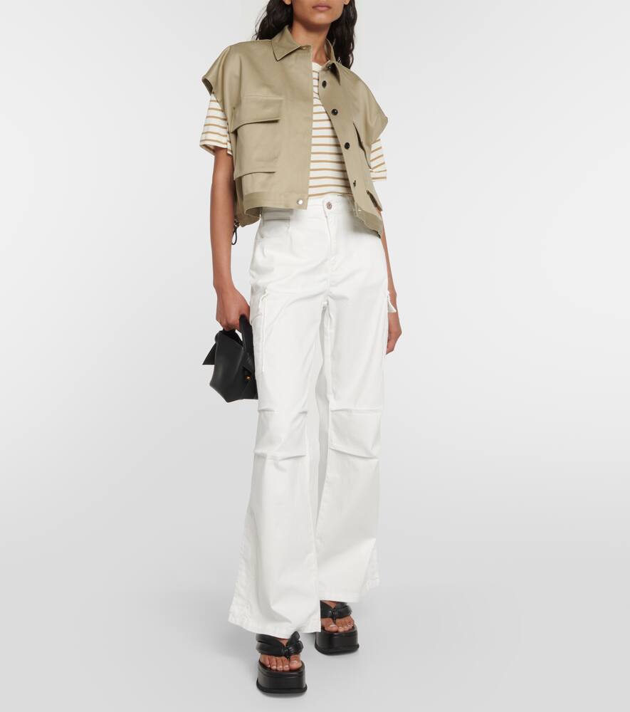 Cargo Moon high-rise wide-leg pants