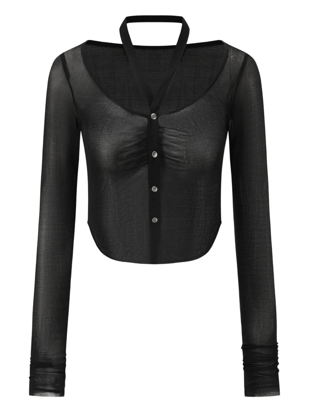 OUDE WAAG silk top - Black