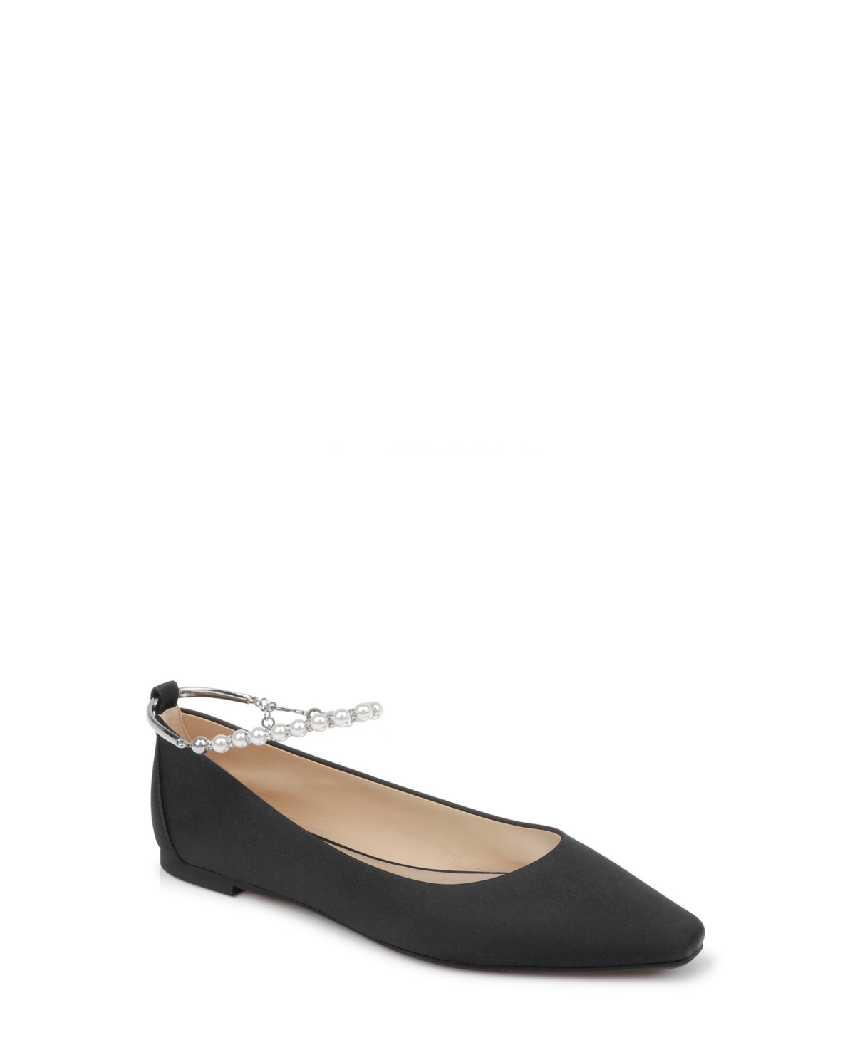 London Dress Flats - Black Crepe