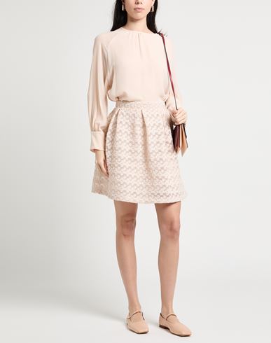 Woman Mini skirt Light pink Size 6 Polyester