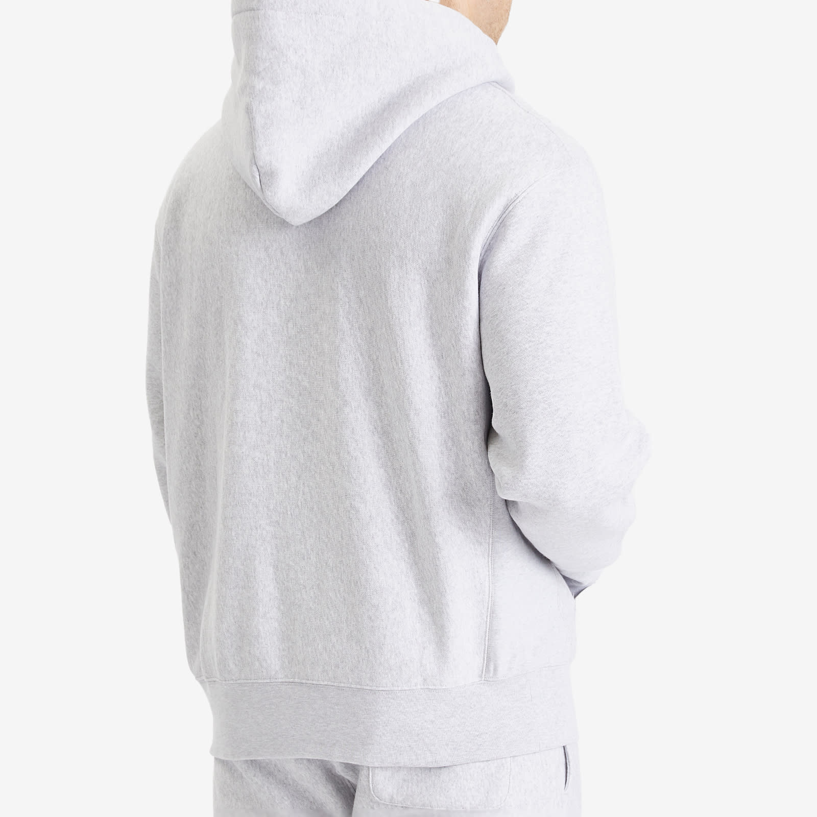 Men's Reverse Weave Fleece Zip Hoodie in Grey
