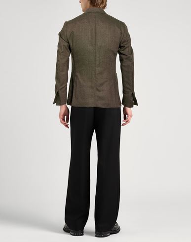 Man Blazer Dark green Size 42 Wool