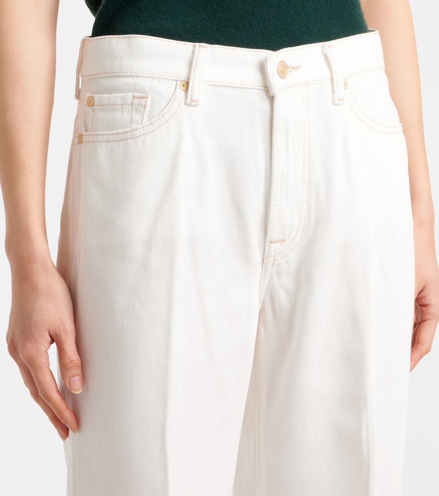 High-rise wide-leg jeans