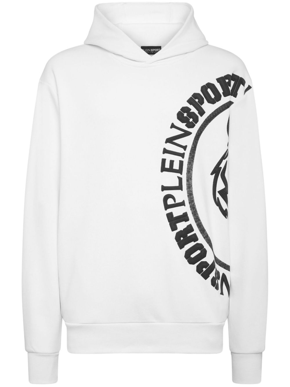 Logo-print cotton-blend hoodie - Black