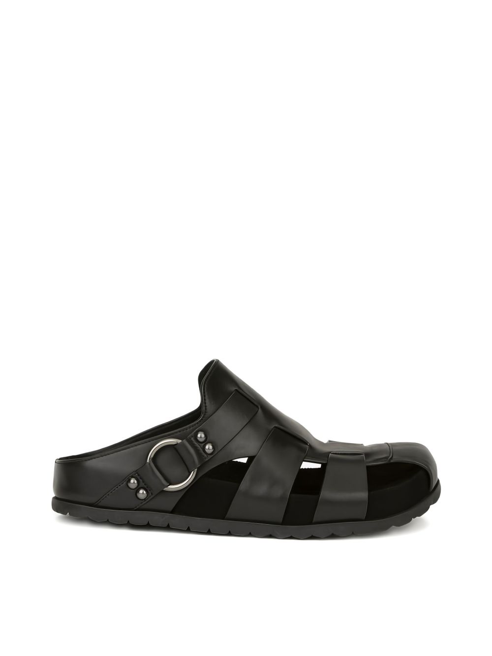 Ash leather sandals - Black