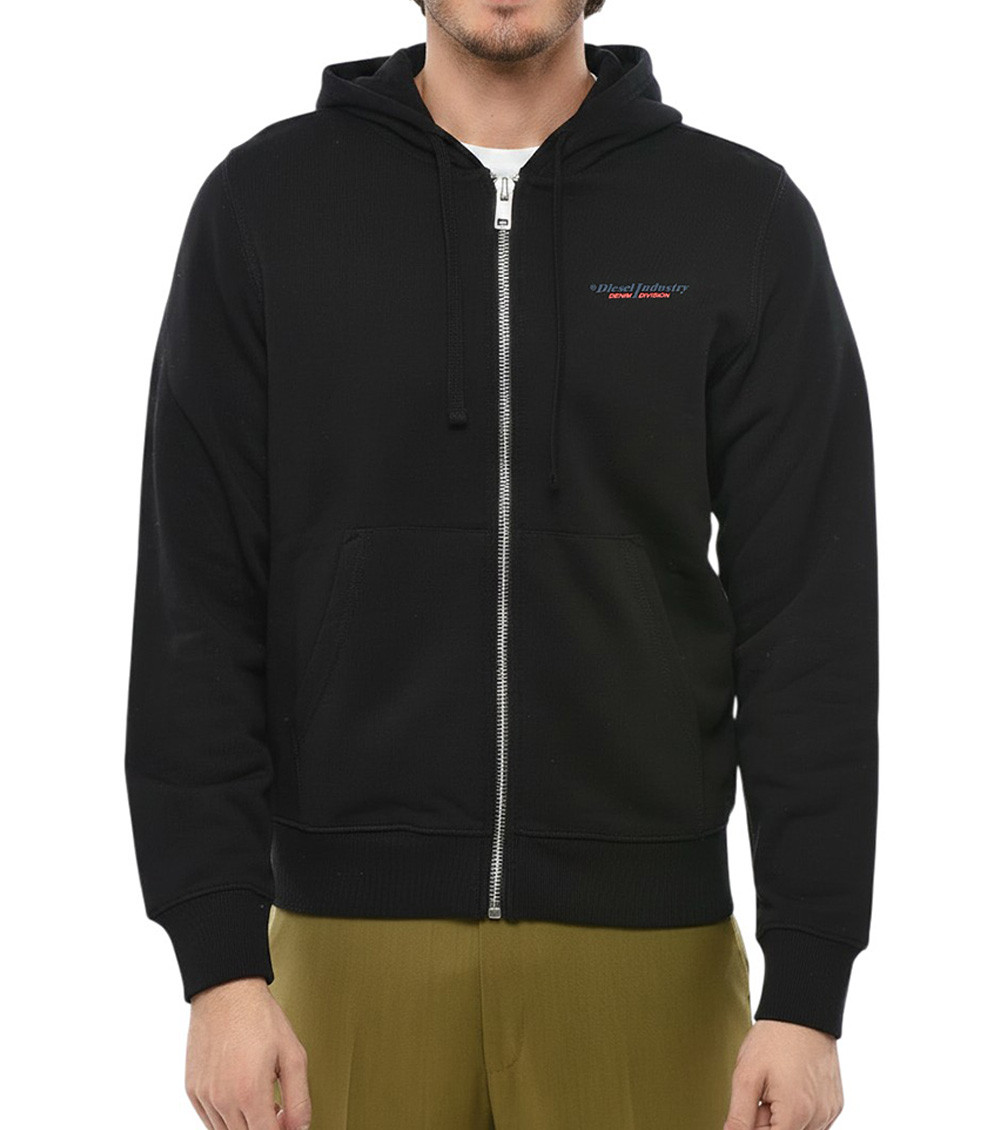 Black Zip-Up Hoodie