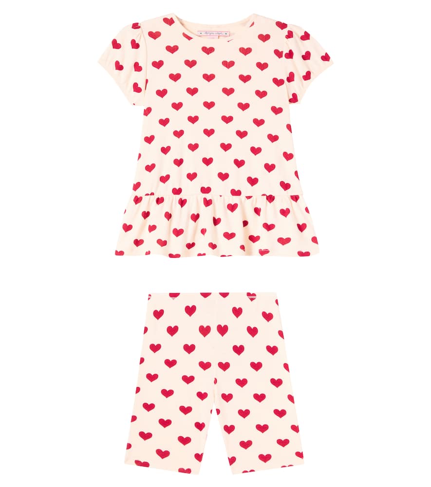Konges Sløjd Printed cotton T-shirt and leggings set